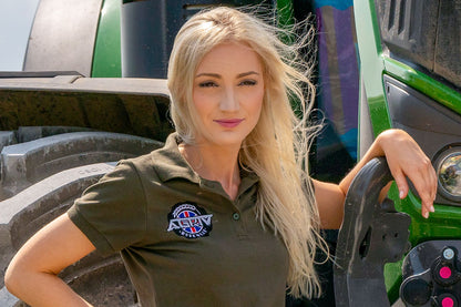 LADIES KHAKI SHORT SLEEVE POLO SHIRT